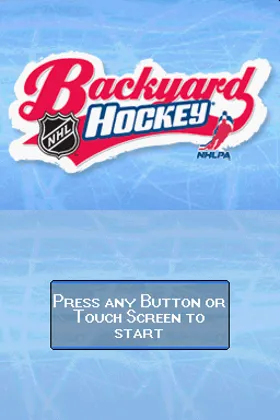 Backyard Hockey (USA) screen shot title